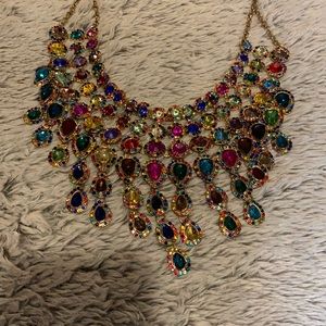 Natasha couture necklace colorful NWT